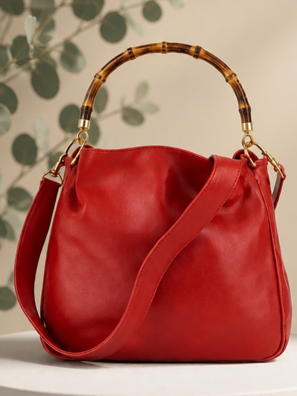 ✋🛑PRICE DROP ✋🛑Gucci Diana Bamboo /Red Leather Handbag.